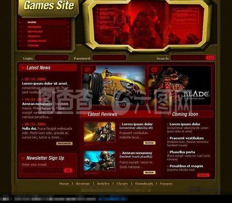 网络游戏公司网站设计模板与软件解决方案